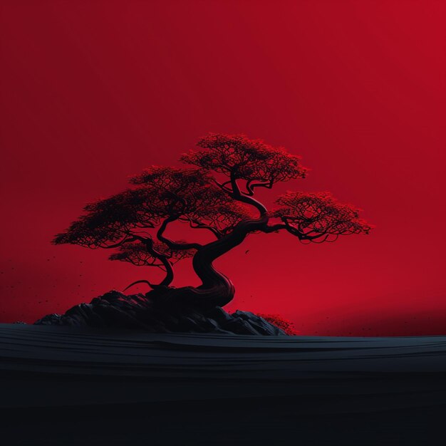 crimson Minimalist wallpaper high quality 4k hdr 30696495 Stock Photo at  Vecteezy