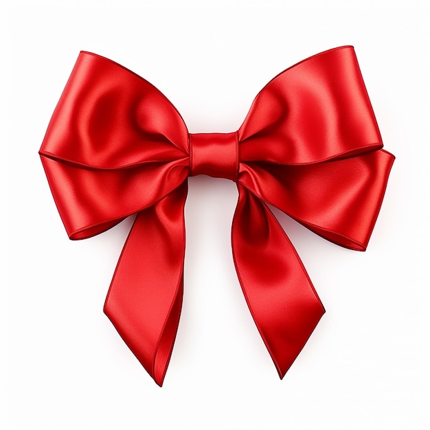 Photo crimson ribbon elegance