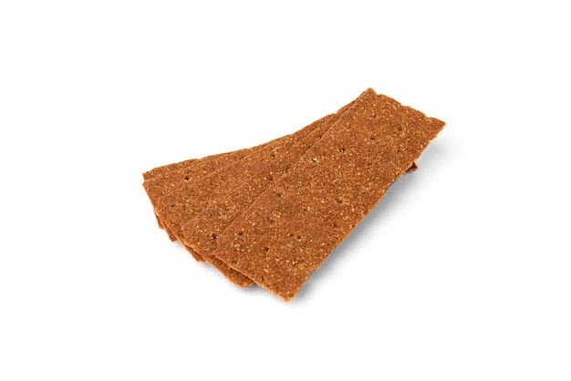 Crisp bread isolated on white.