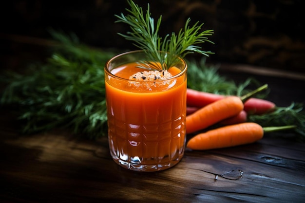 Photo crisp carrot harvest elixir carrot juice