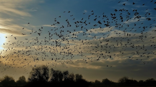 Crisp Morning Avian Flight