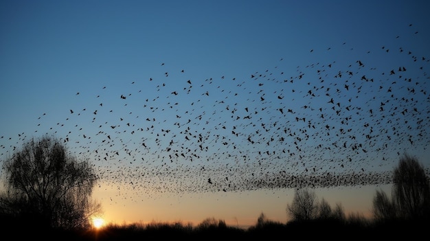 Crisp Morning Avian Flight