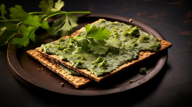 Crispbreads with Coriander Spice