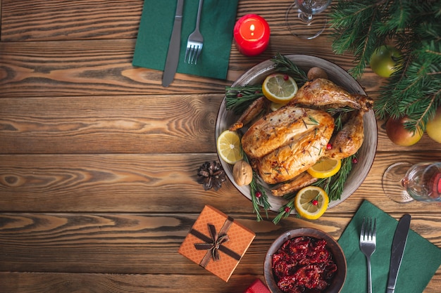 Crispy baked chicken with rosemary