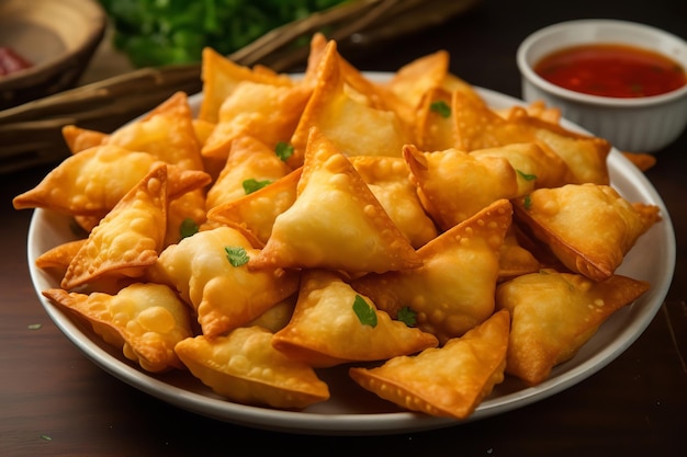 Crispy Baked Wontons Chinese Food