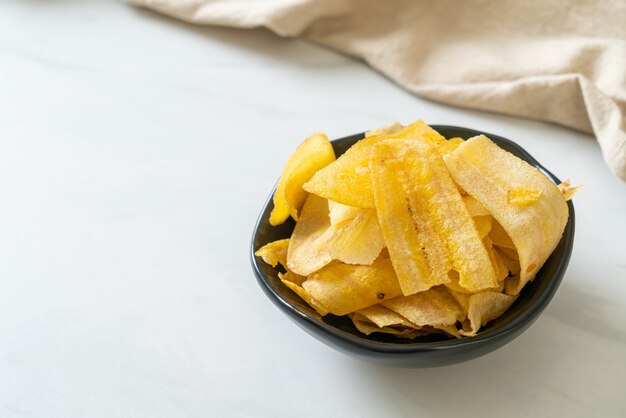 Crispy Banana Chips - fried or baked sliced banana