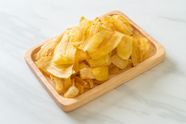 Crispy Banana Chips - fried or baked sliced banana