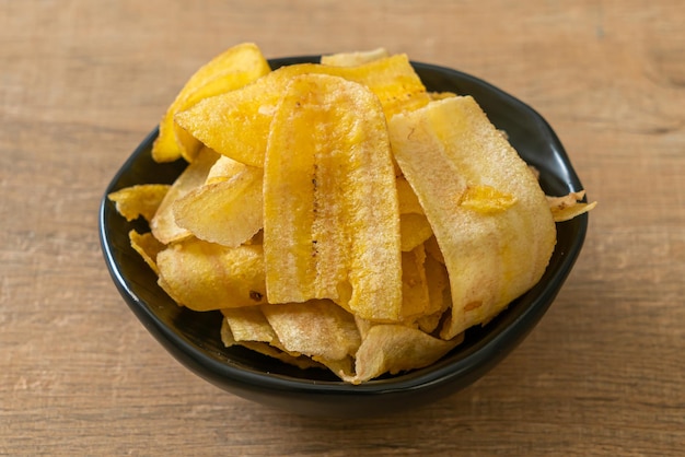 Crispy Banana Chips - fried or baked sliced banana