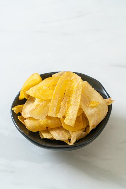 Crispy Banana Chips fried or baked sliced banana