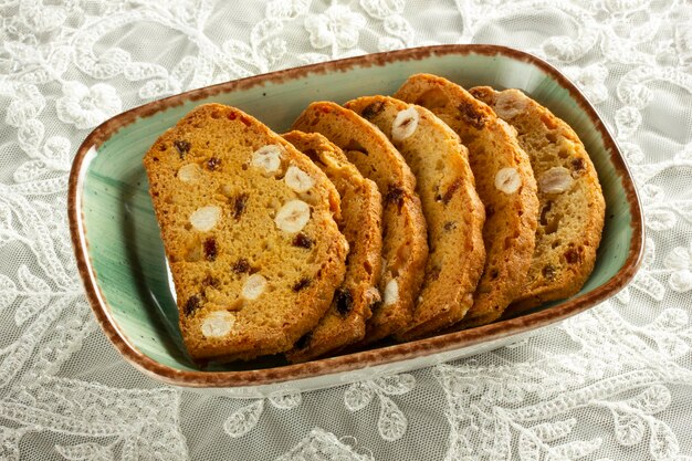 Crispy biscuits with fruit Italian biscotti