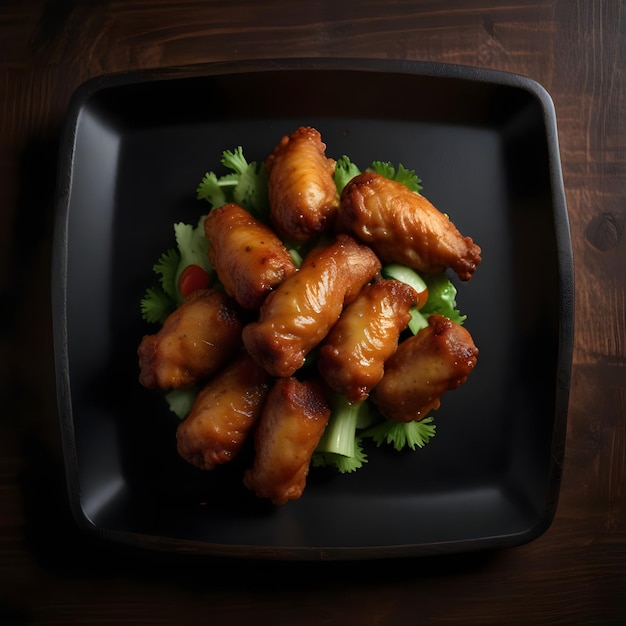 Crispy Boneless Chicken Wings with Dipping Sauces