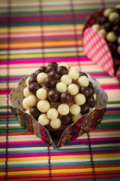 Crispy Brigadeiro a brazilian sweet.