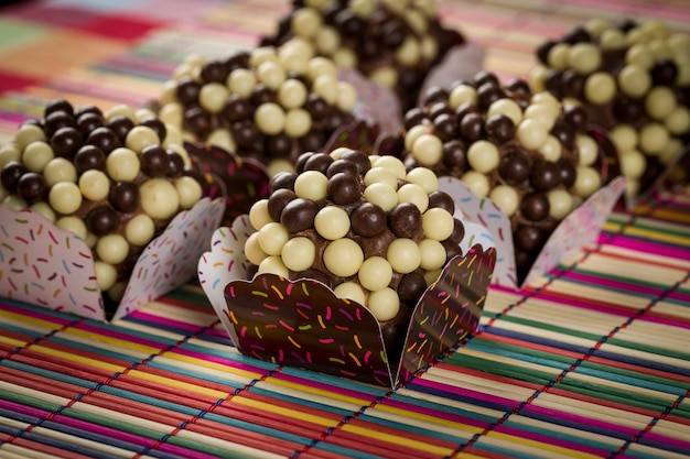 Crispy Brigadeiro a brazilian sweet.