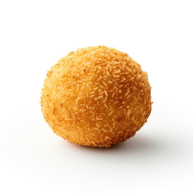 Crispy Cheese ball geïsoleerd op witte achtergrond