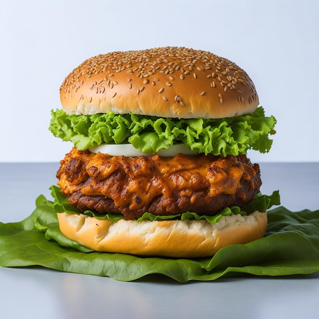 Crispy Chicken Burger Generated Ai