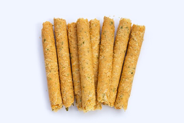 Crispy egg rolls with seaweed