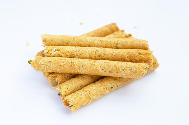 Crispy egg rolls with seaweed