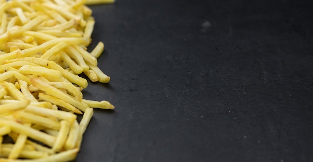 Crispy French Fries selective focus closeup shot