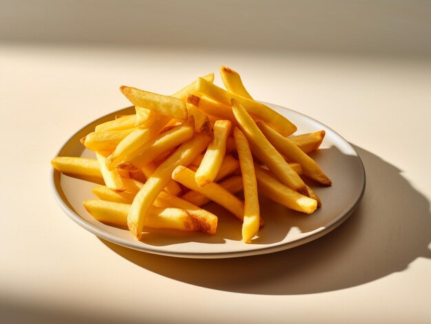 Crispy fresh potato fries