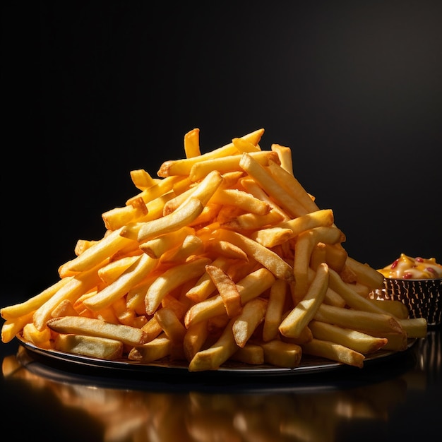 Crispy fresh potato fries