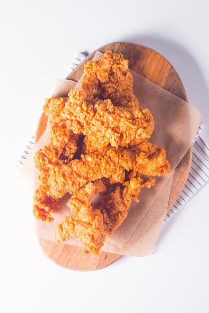 Хрустящие жареные куриные груди с соусом
