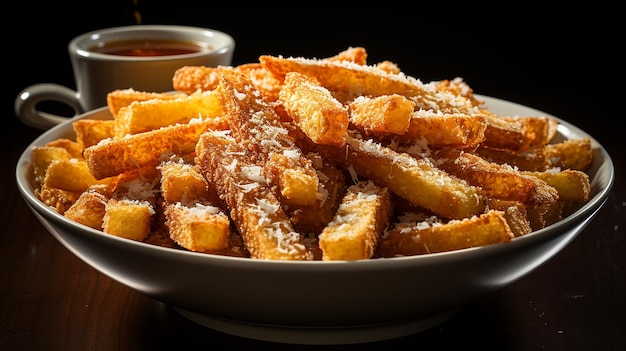 Crispy fried chicken strips photo