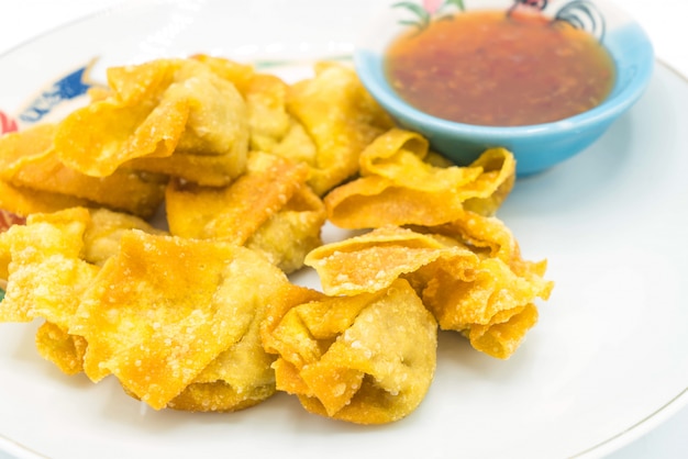 crispy fried pork dumplings