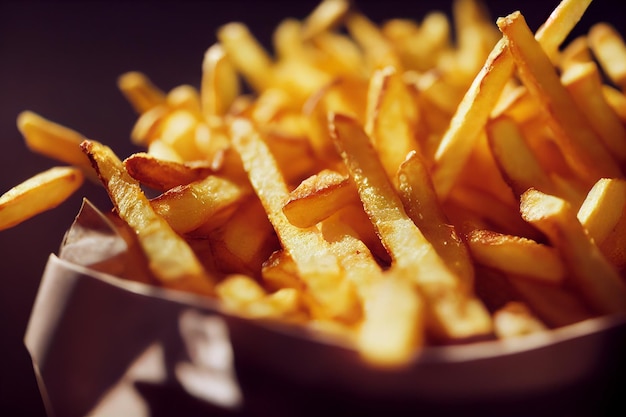 Crispy golden French fries