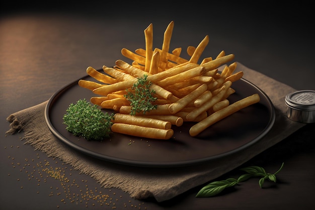 Crispy and golden French Fries