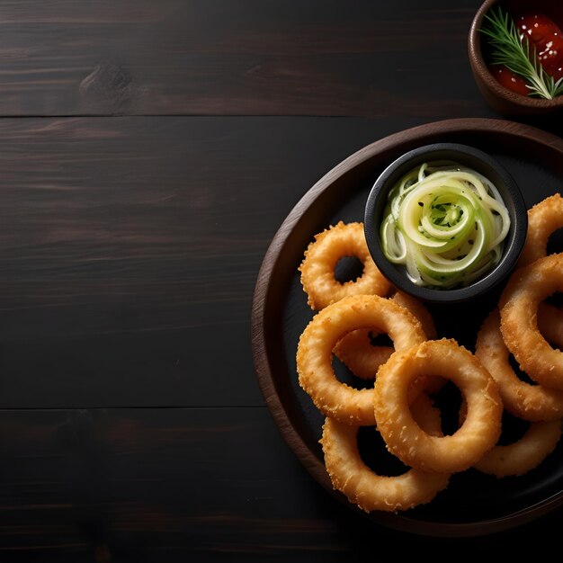 Crispy Onion Rings with Creamy Dipping Sauce