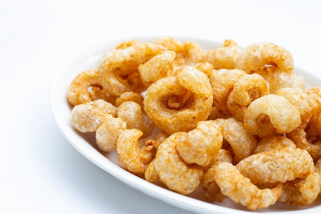 Crispy pork rinds or pork snack