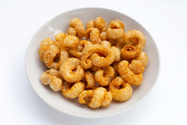 Crispy pork rinds or pork snack