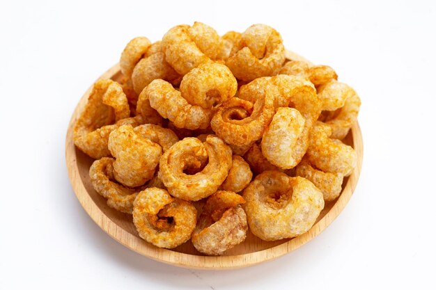 Crispy pork rinds or pork snack