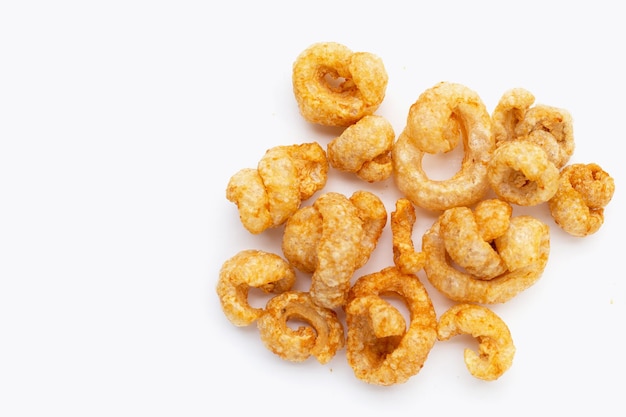 Crispy pork rinds or pork snack