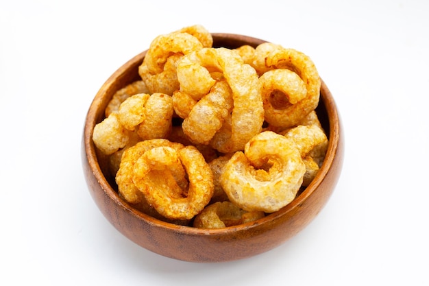 Crispy pork rinds or pork snack