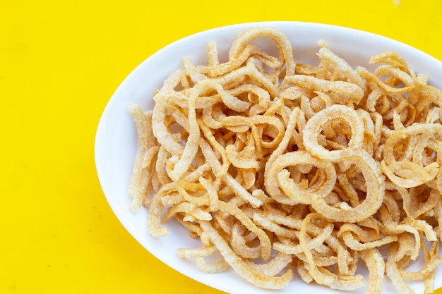 Crispy pork rinds or pork snack