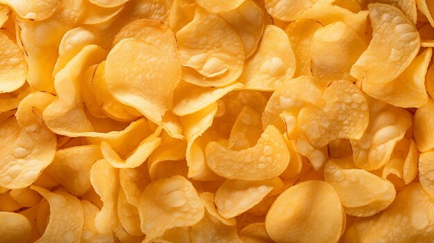 crispy potato chips snack texture background