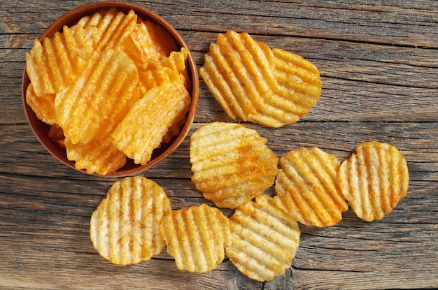 Crispy potato chips