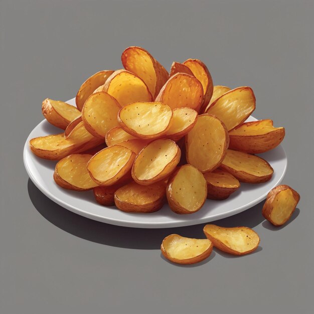 crispy potato snack on a plate