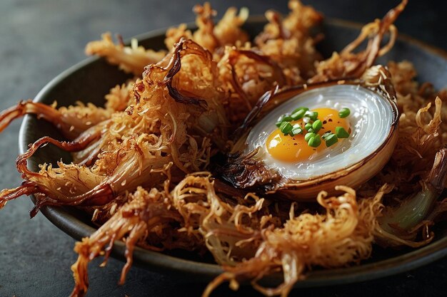 Crispy shallots lend a flavorful touch to nasi liwet