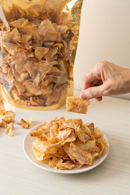 Crispy Sweet Taro Chips snack