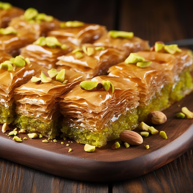 Foto baklava turca dolce e croccante