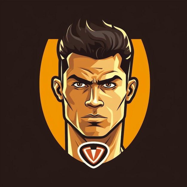 Cristiano Ronaldo cartoon logo 11