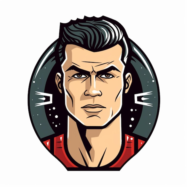 Cristiano Ronaldo cartoon logo 9