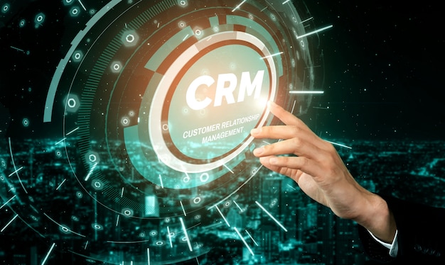 CRM Customer Relationship Management for business sales marketing system concept