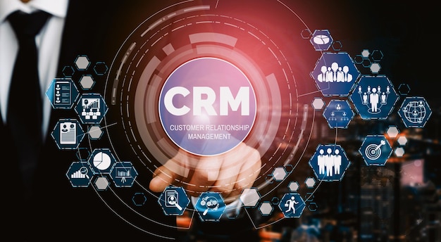 Photo crm customer relationship management for business sales marketing system uds
