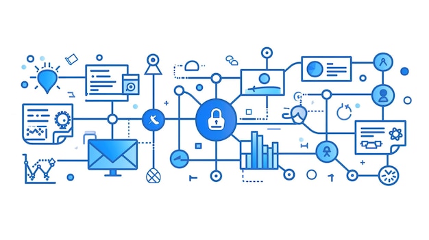 CRM-management van klantrelaties Concept met sleutelwoorden letters en iconen