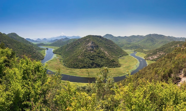 Crnojevica rivierbocht in Montenegro