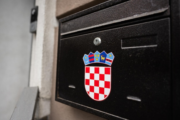 Croatia coat of arms in house mail box Croatian Embassy