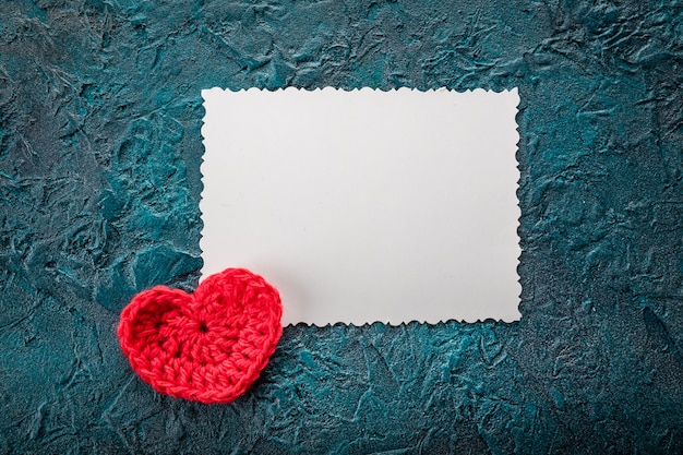 Crochet valentine hearts.